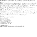 Egg Tart Waffles Ice Cream Drink Play Food Kitchen Set Children Toy Set For Kid