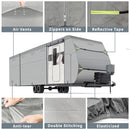 5 Layers Camper Cover 27'-30' Travel Trailer RV Cover Windproof Extra Thick  with Adhesive Repair Patches