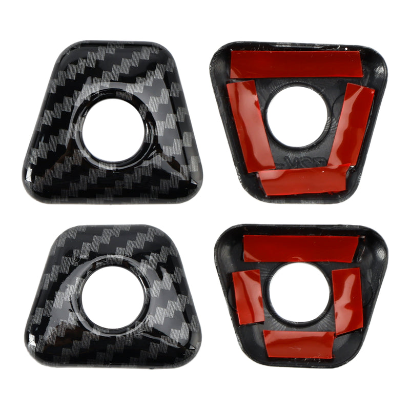 Carbon Fiber Inner Door Bolt Lock Down Frame Trim For BMW 5 Series G30 18-22
