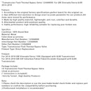 Transmission Fluid Thermal Bypass Valve For GM Silverado/Sierra 6L80 2014-2018