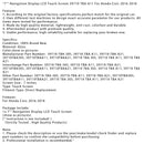 7" Navigation Display LCD Touch Screen 39710-TBA-A11 For Honda Civic 2016-2018