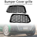 2PCS Front Bumper Cover Grill Grille Bezel Insert Fit Audi Q5 2018-2022 Mesh