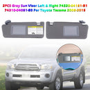 2PCS Gray Sun Visor Left & Right 74320-04181-B1 For  Toyota Tacoma 2005-2015