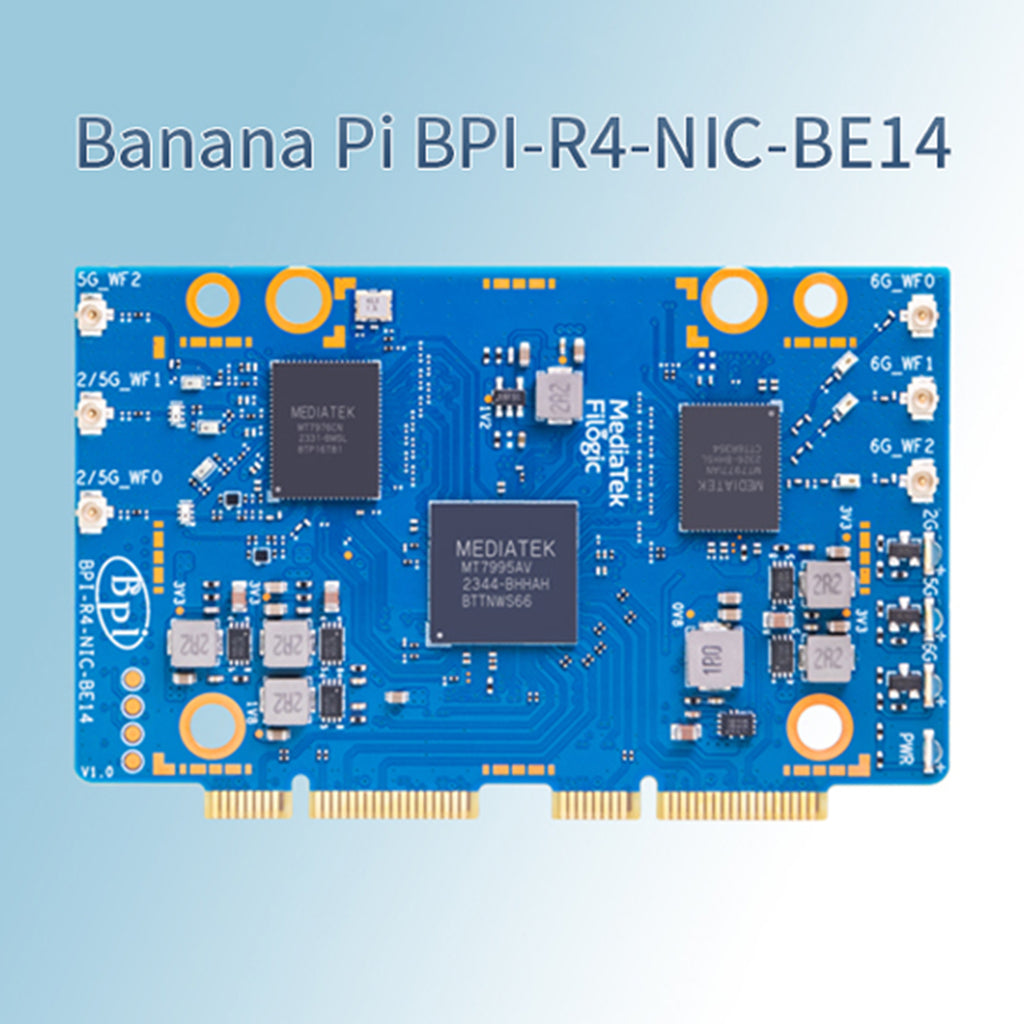 Open Source Router Hardware Banana Pi R4 WiFi7 Module BPI-R4-NIC-BE14 Open Source Router BPI-R4-Wi