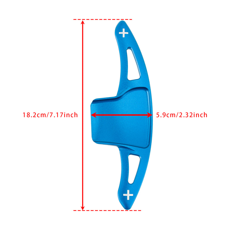 Steering Wheel Paddle Shifter Extension For Ford Explorer 13-19 Aluminium Blue