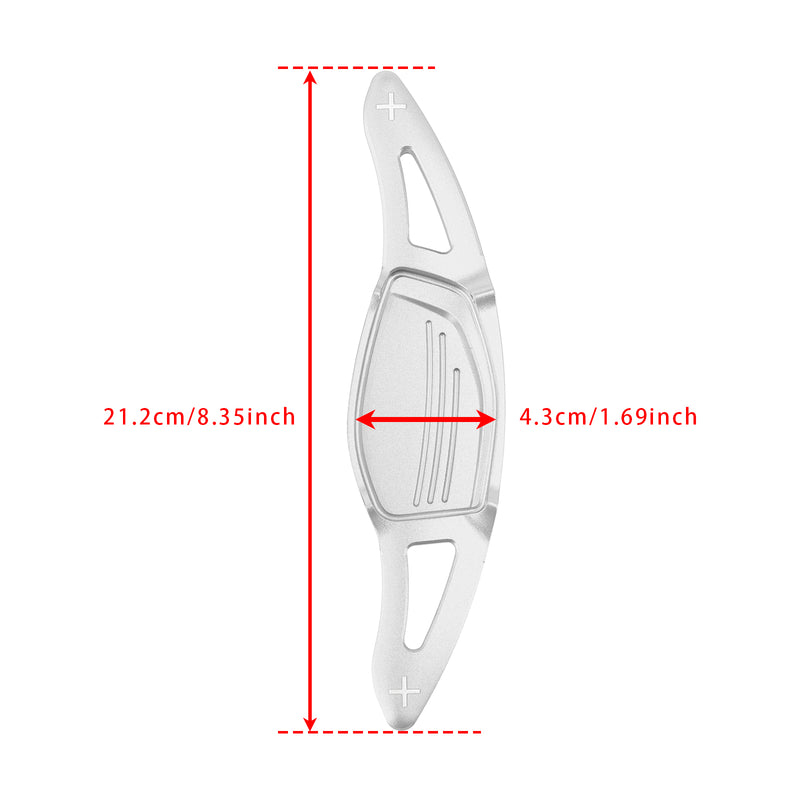 Steering Wheel Paddle Shifter Extension For Audi RS5 RS3 TT RS Aluminium Silver