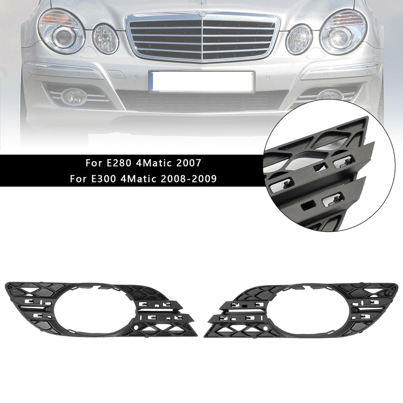 2PCS Fog Light Trim Set Fit Mercedes Benz E-Class W211 E320 E550 2007-2009