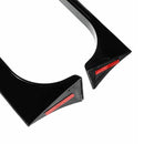 2008-2013 VW Golf MK6 GTI Gloss Black Pair Rear Window Side Wing Spoiler