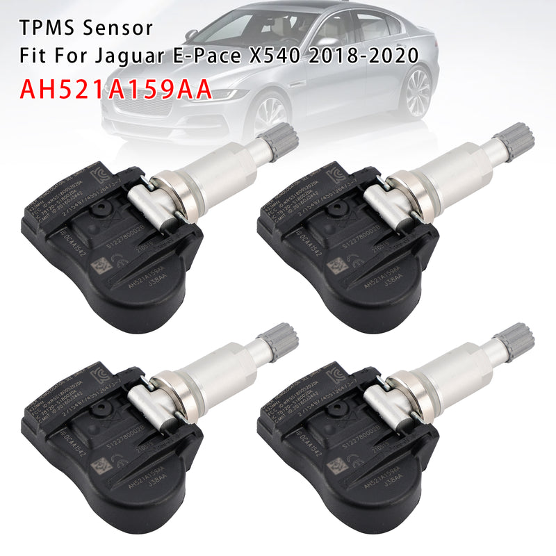 4X TPMS Tire Pressure Sensor For Land Rover Jaguar AH521A159AA