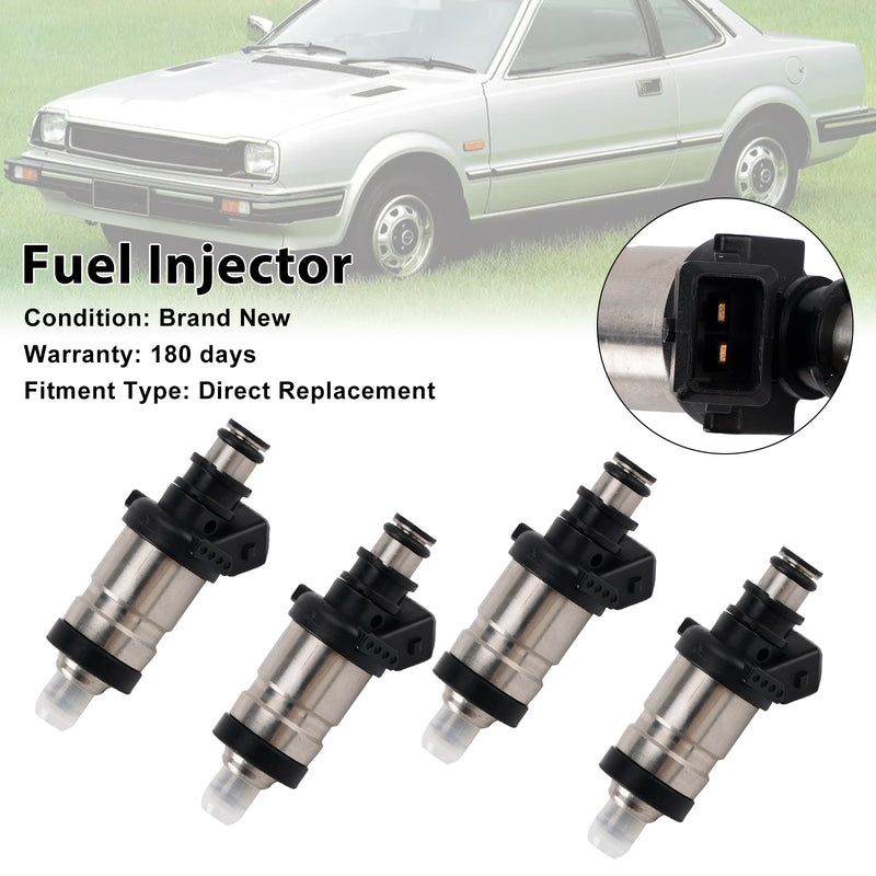 4PCS Fuel Injector 06164-P0A-000 Fit Honda Accord Prelude Civic 1990-1997