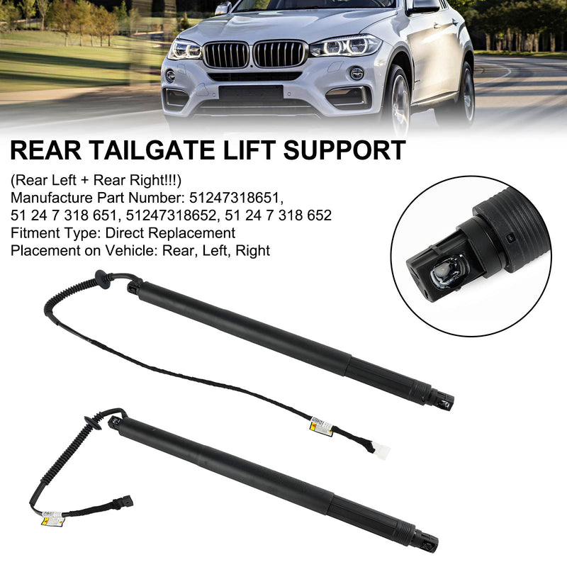 BMW X6 F16 F86 2014-2019 51247318651 2PCS Tailgate Power Lift Support