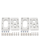 2Pack Aluminum Fire Wall Pass Through Raw Bracket For Holley Terminator x Max
