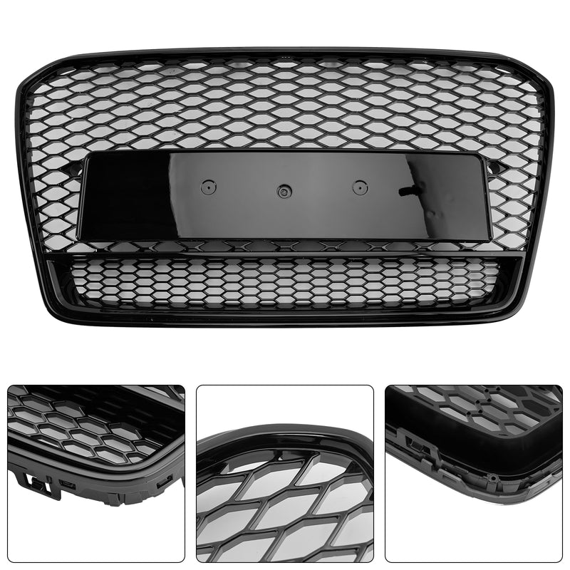 RS5 Style Honeycomb Front Bumper Grille Grill Fit Audi A5 S5 B8.5 2013-2016