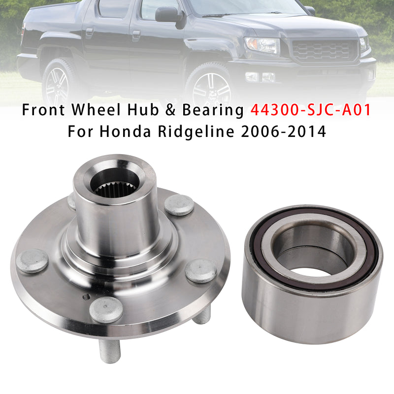 Front Wheel Hub & Bearing 44300-SJC-A01 For Honda Ridgeline 2006-2014