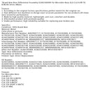 New Rear Differential AssemblyFor Mercedes-Benz GLA CLA A/W176 B/W246 Series