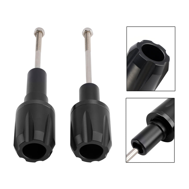 Crash Bobbin Protector Slider Aluminum Black For Kawasaki Ninja 650 2017-2023
