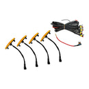 Toyota 4Runner 2014-2023 TRD Pro 4PCS Plastic Car Grille LED Lights Light