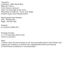 A Pair Of Car Fog Lamp Grilles 8T0 807 682 8T0 807 681 For Audi A5 2008-2011