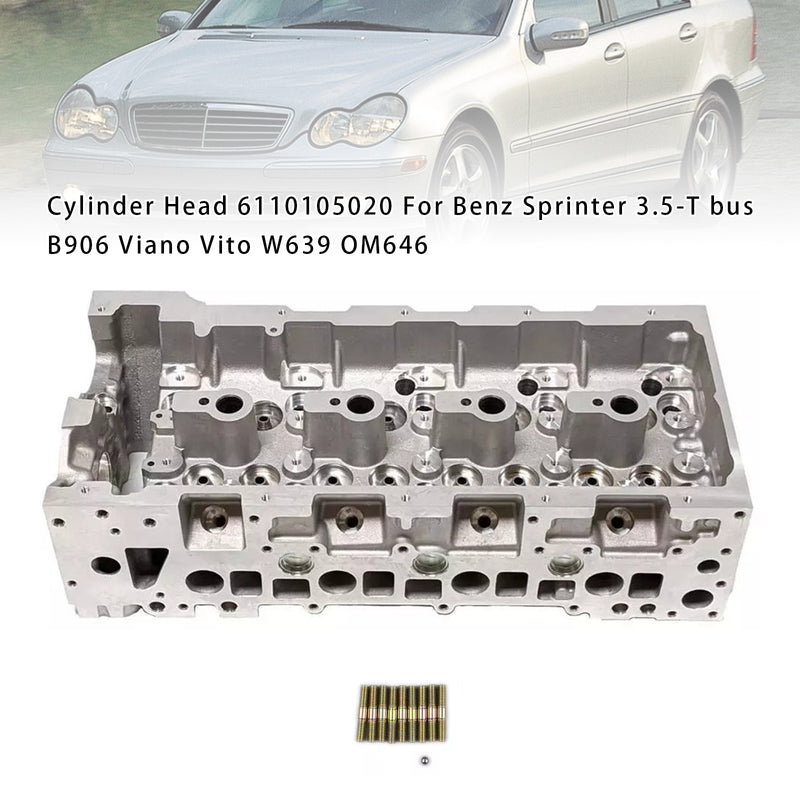 Cylinder Head 6110105020 For Benz Sprinter 3.5-T bus B906 Viano Vito W639 OM646