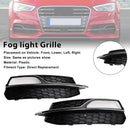 Front Lower Bumper Fog Light Cover Grille Fit AUDI A3 S-Line S3 2013-2016