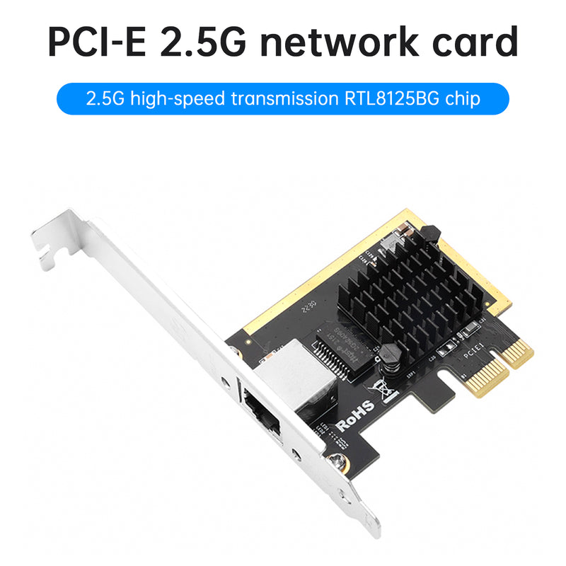 PCIE to 2.5G Network Card 2.5 Times Faster Gaming Network Card Synology PXE WO
