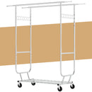 Portable Closet 660lbs Clothing Racks with Wheels Heavy Duty Clothes Rack Metal Clothes Storage