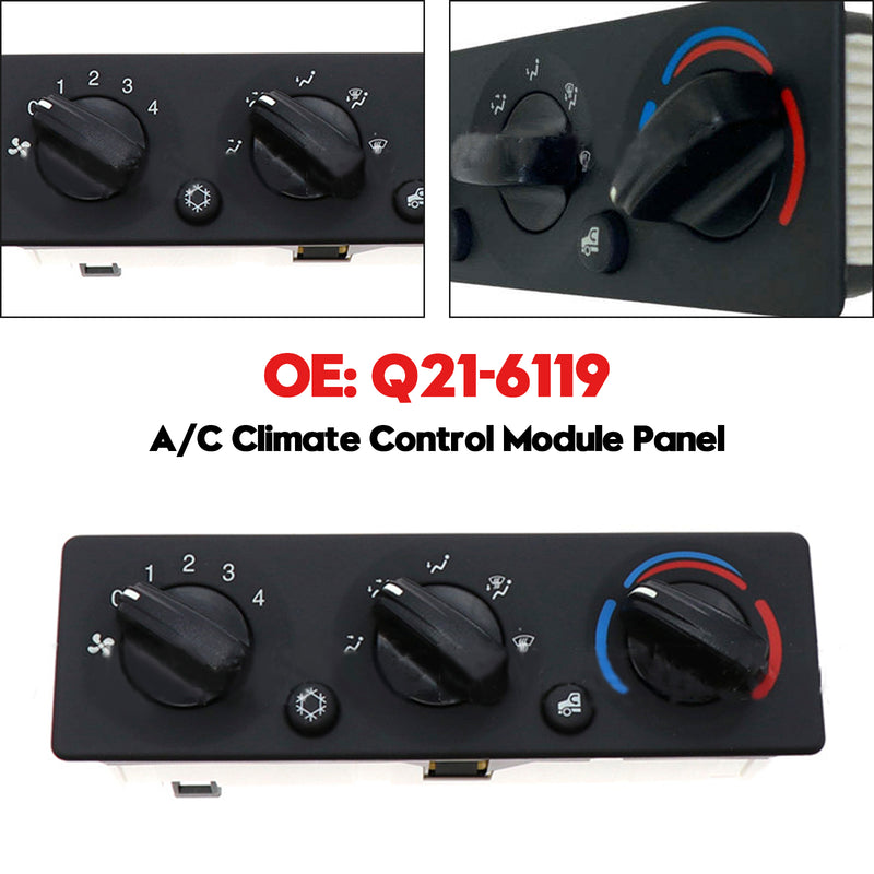 A/C Climate Control Module Panel Q21-6119 for Peterbilt Truck