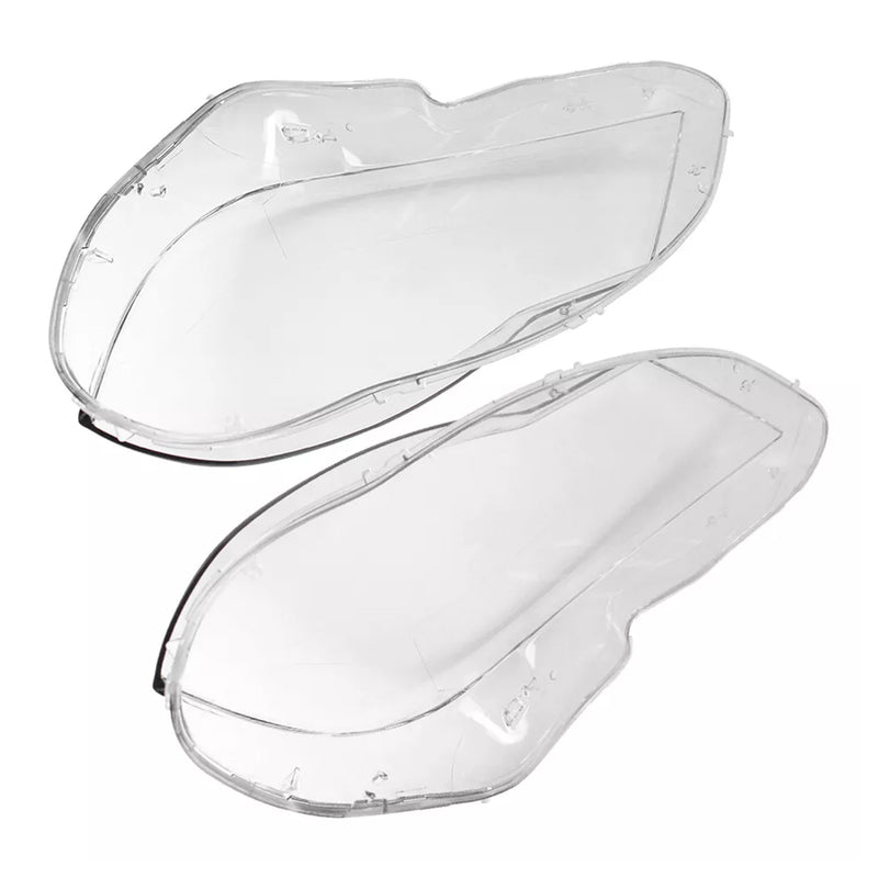 2PCS Front Headlight Lens Cover LampShade For Mercedes Benz C W204 2011-2015