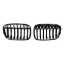 BMW X1 F48 F49 2016-2018 2PCS Gloss Black Front Kidney Grille Grill