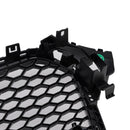 RS4 Style Front Bumper Grille Grill Fit Audi A4 S4 B8.5 2013-2016 w/ Quattro