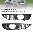 2PCS Front Bumper Fog Light Grill Lamp Cover Fit Audi Q7 Sportback 2010-2015