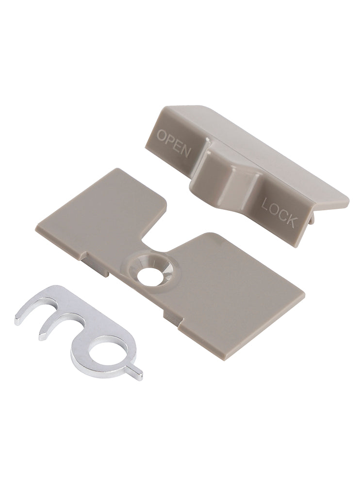 Fridge door catch/lock + backing plate caravan/motorhome RV For dometic