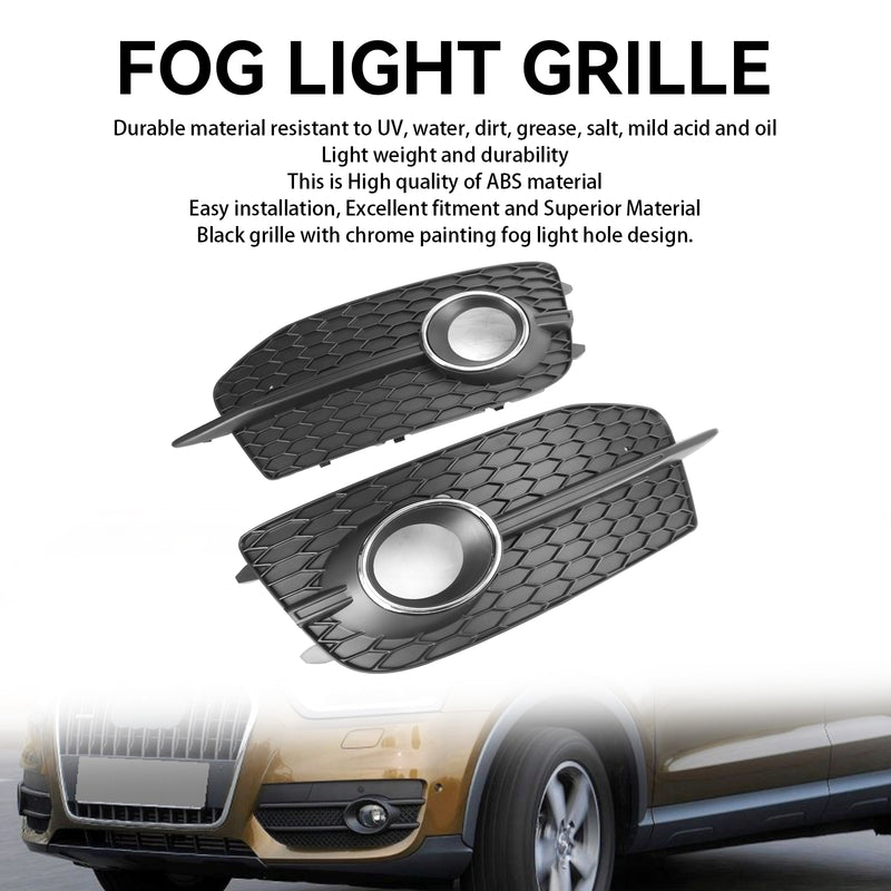 Audi Q3 S-Line 2012-2014 2PCS Bumper Fog Light Grill Grille 8U0807681DSP9