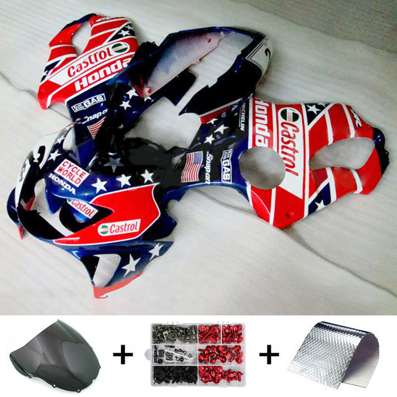 Amotopart Honda CBR600 F4 1999-2000 Fairing Kit Bodywork Plastic ABS