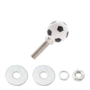 M6 Plastic Custom Head Soccer License Plate Frame Screws Bolts Hardware X4