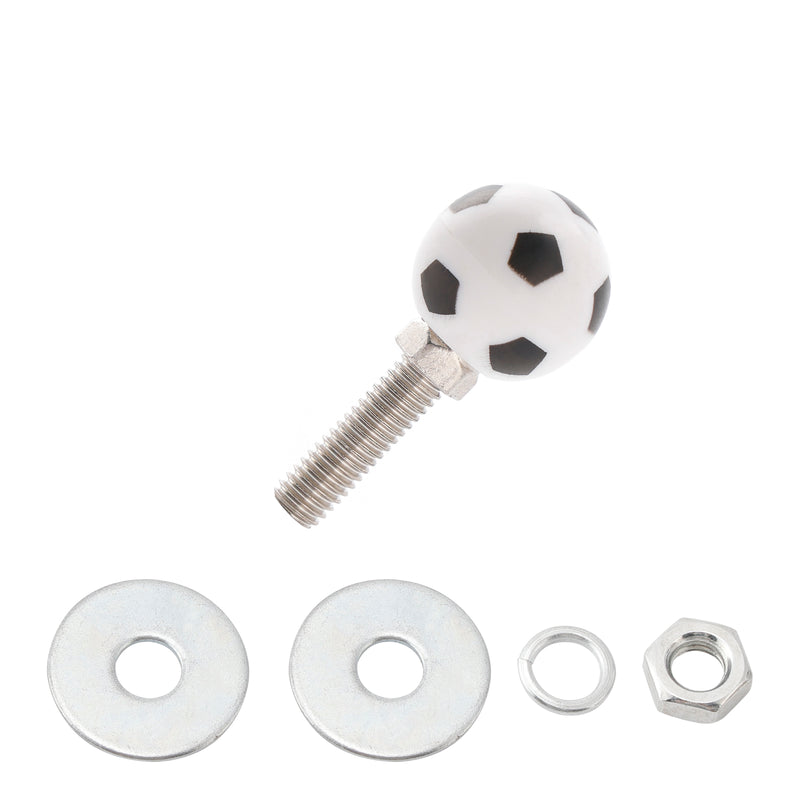 2x Motorcycle Bike Plastic Soccer License Plate Bolt On Screw On Frame Nut