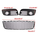 2006-2009 For VW GOLF MK5 GTI 3PCS Front Lower Bumper Grille + Fog Light Cover