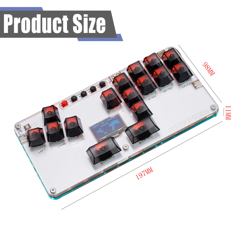 MustFun Hitbox Mini Stickless Controller For PC PS Switch And Other Game Devices