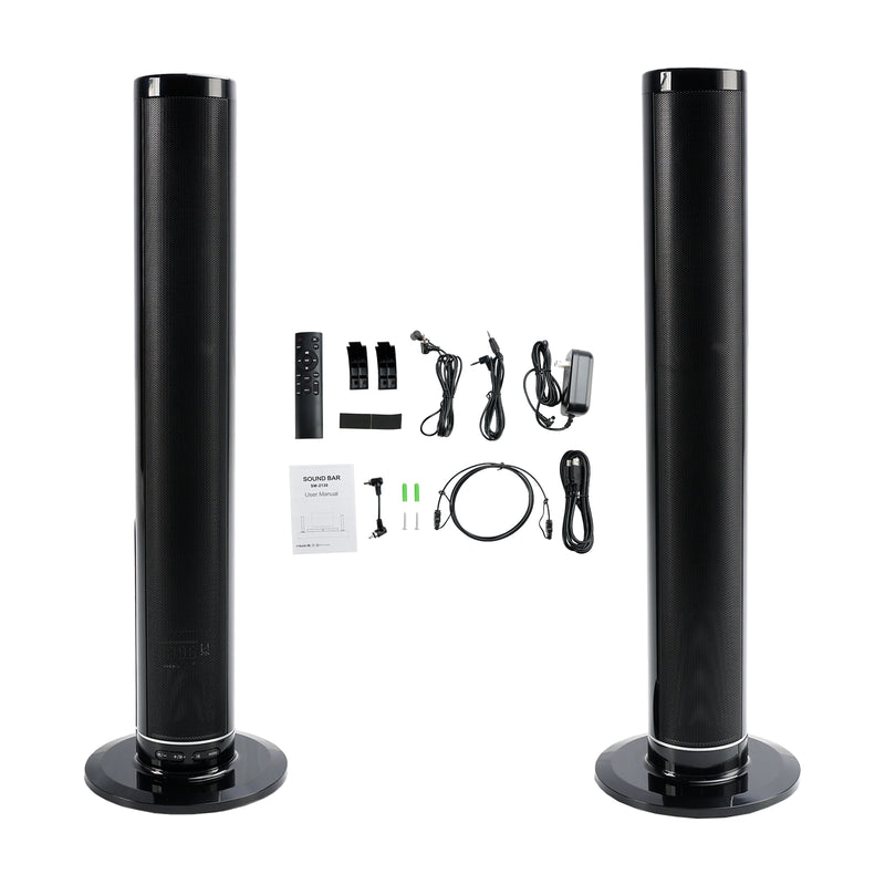 Detachable Surround Sound Bar Wireless Subwoofer 2 Speaker System Home Theater