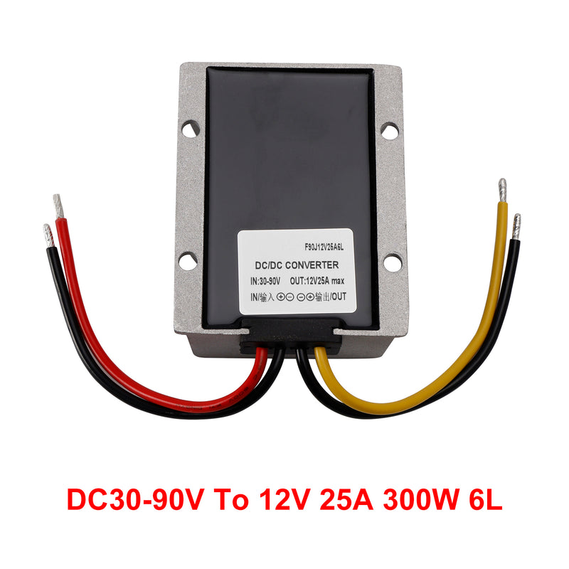 WaterProof 30-90V to 12V 1-30A Step Down DC/DC Power Converter Regulator