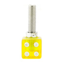 4x Motorcycle Bike Plastic Yellow Dice License Plate Bolt On Screw On Frame Nut