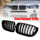 BMW X3 X4 F25 F26 2014-2017 Gloss Black Front Bumper Kidney Grille Grill