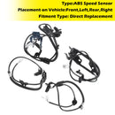 4×ABS Wheel Speed Sensor Front Rear Left Right For Toyota Venza 2009-2016