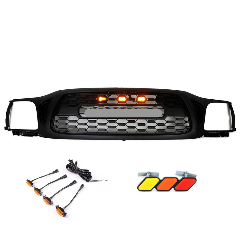 Toyota Tacoma | 2001-2004 | TRD PRO | LED Lights + Toyota Letter + Grill Acrylic Badge