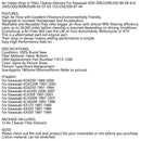 Air Filter For Kawasaki KDX200 1989-2006 KDX220R KDX220A 1997-2005 KDX250D 91-94