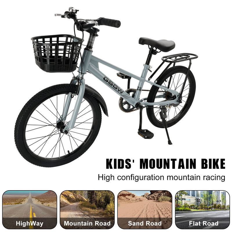20 inches Teenager Children's Bicycle Kid's Bike Boys and Girls with Basket