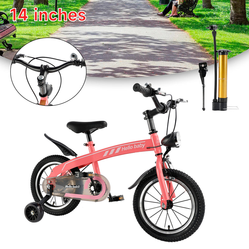 14/16 inches kid's bike children bicycle with LED headlight boys and girls gift