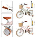 16 inches Kid's Bike Child Bicycle for Ages 7-9 Years Boys and Girls with Basket