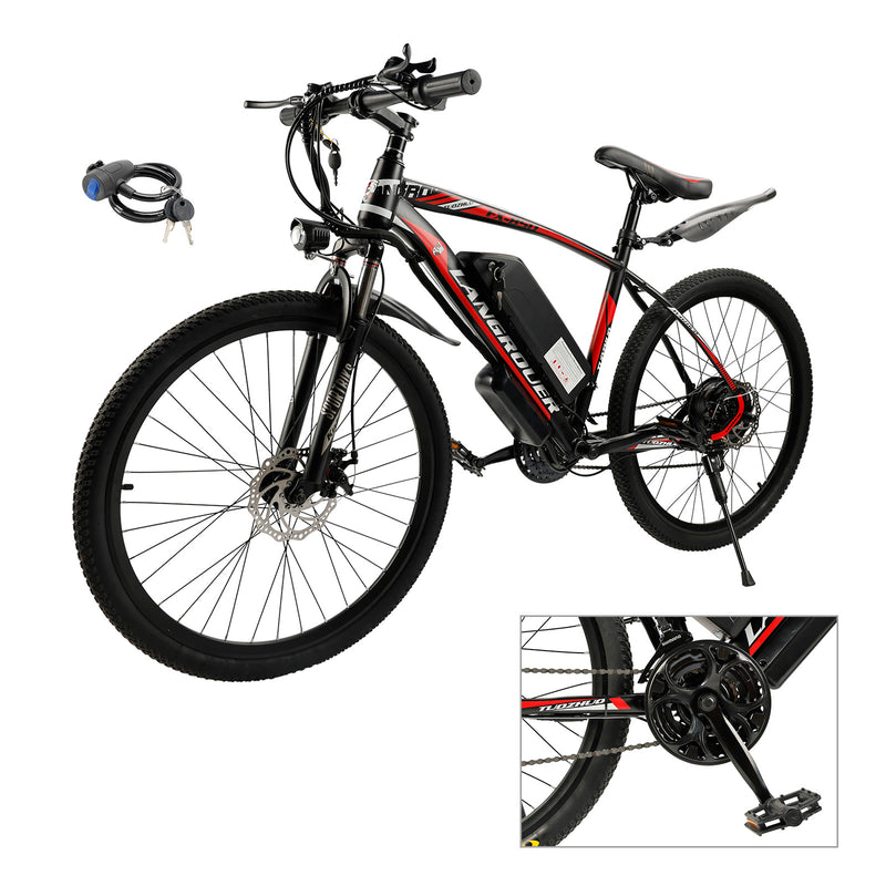 48V 10AH 500W 21 speed 26 inches electric mountain bike MTB Bicycle E-bike