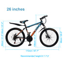 Spoke Wheel 24 Speed Mountain Bicycle Adult Bike MTB w/ fender